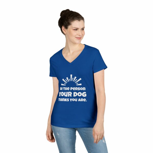 Ladies' V-Neck T-Shirt - Image 9