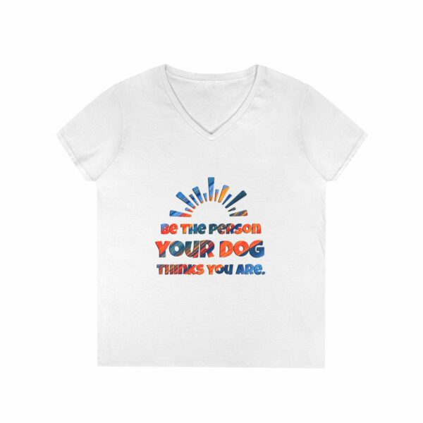 Ladies' V-Neck T-Shirt - Image 2