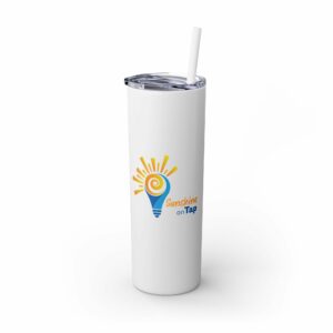 Skinny Tumbler with Straw, 20oz
